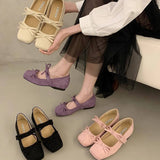 PINK BALLET FLATS WITH BOW PLATFORM MARY JANE_CWSHF0147