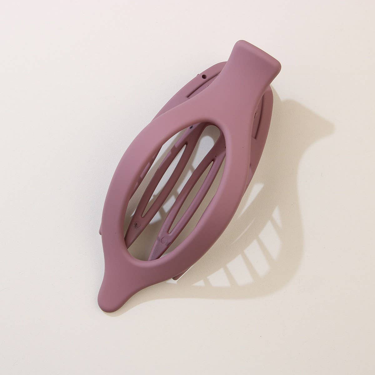 Glossy Matte Oval Hair Clip-Large Duckbill Style_Cwaha07479