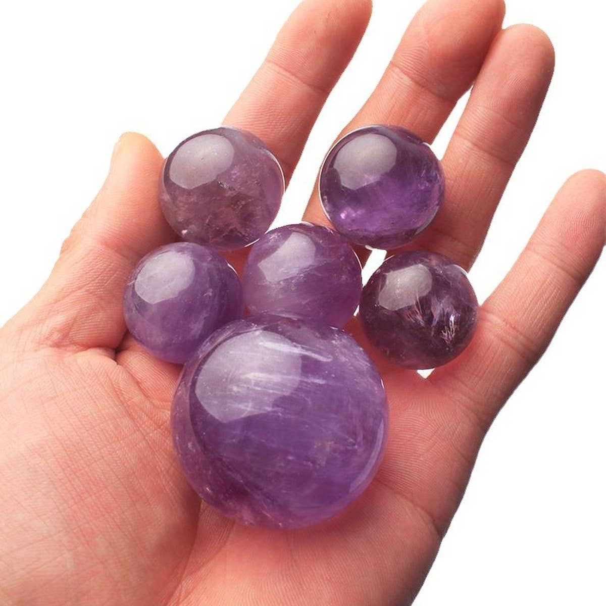 NATURAL AMETHYST CRYSTAL BALL DISPLAY_CWMM8103