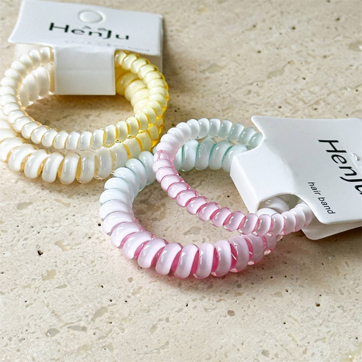 COLORFUL GRADIENT TELEPHONE LINE HAIR BAND_CWAHA1370