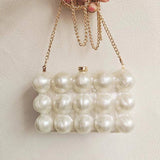 Wavy Pearl Eggshell Acrylic Crossbody Clutch Bag_Cwab5867