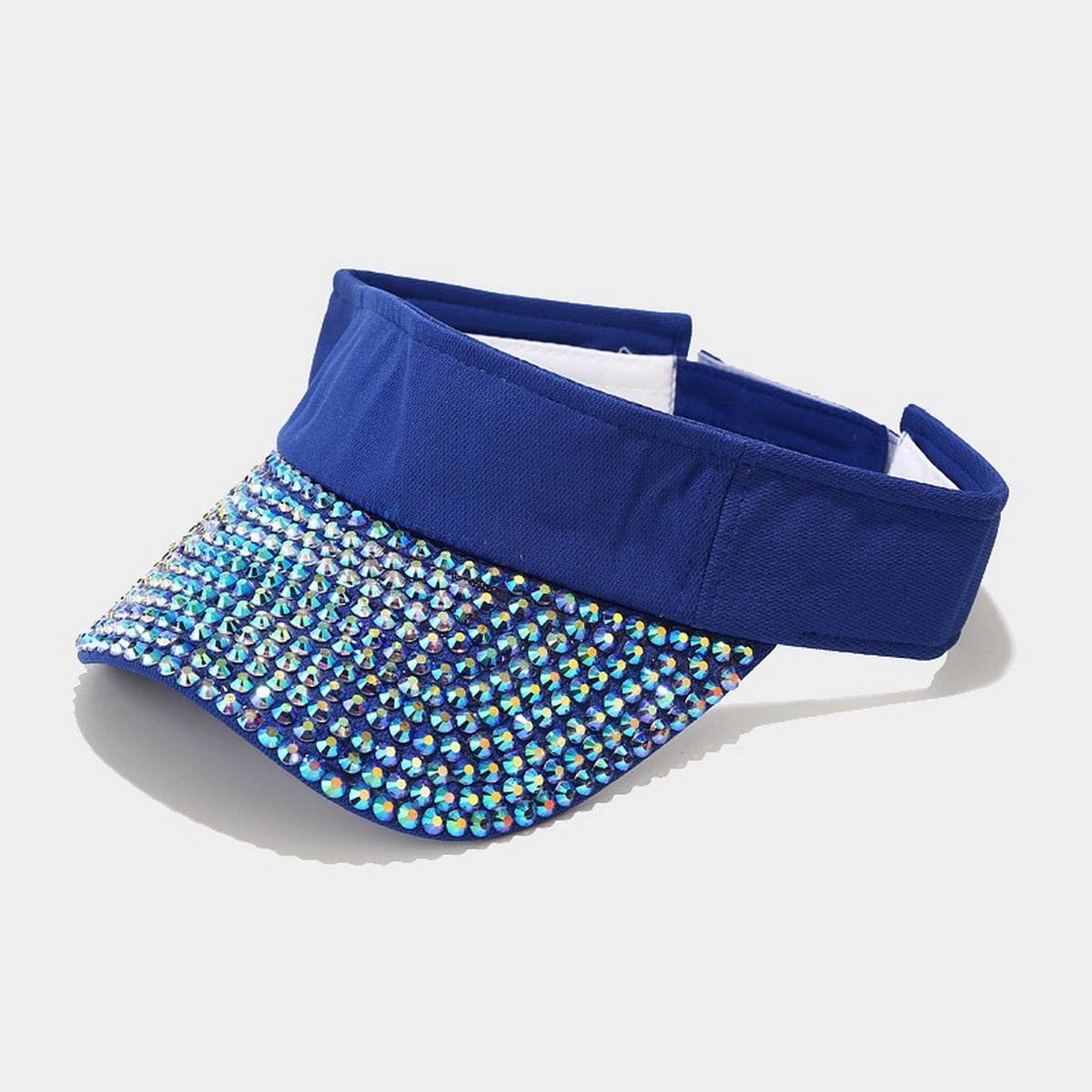RHINESTONE VISOR HAT TRENDY SUNSHADE BASEBALL CAP_CWAH3291