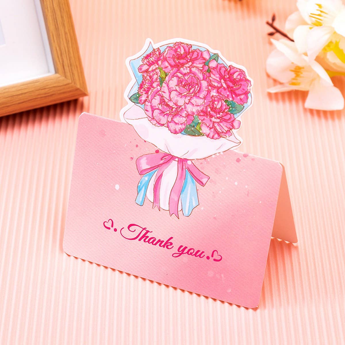THREE DIMENSIONAL BOUQUET FLOWER GREETING CARD_CWMM1029