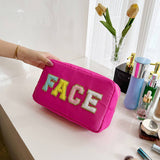 NEW HIGH VALUE LETTER HAND HELD COSMETIC BAG_CWAB4448