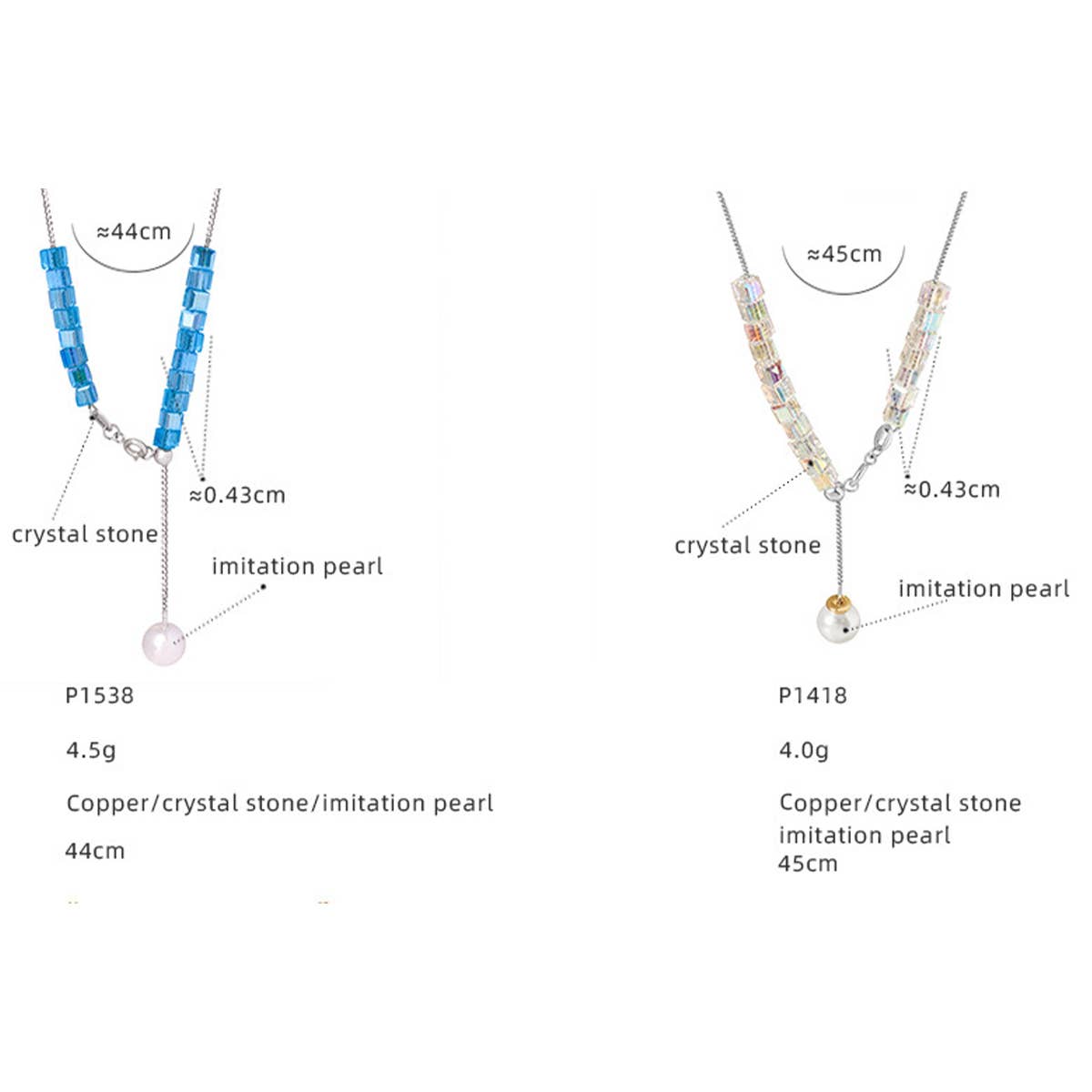 BLUE BUTTERFLY TITANIUM STEEL NECKLACE EARRINGS_CWAJE1085