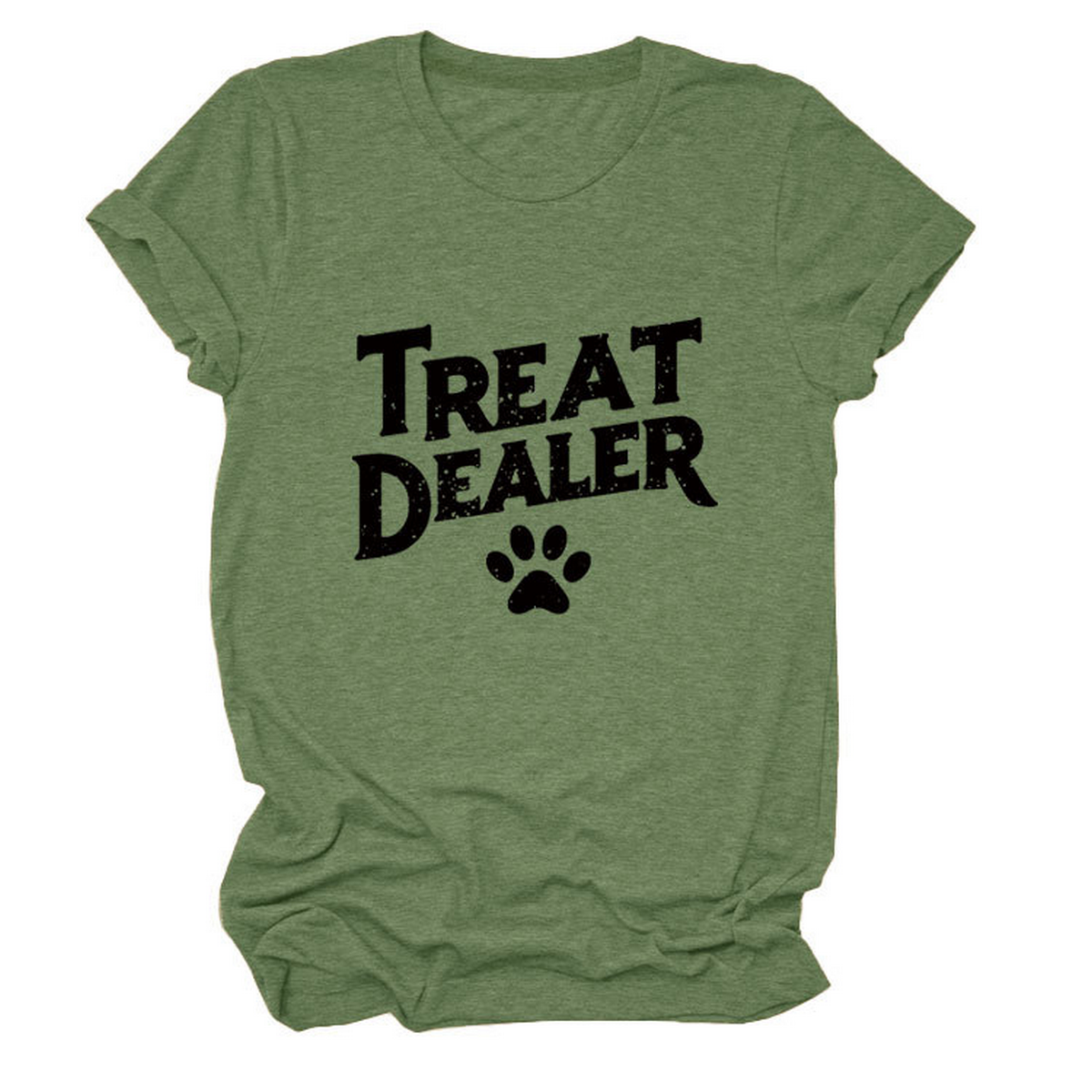 STYLISH CREW NECK SHORT SLEEVE TEE FOR WOMEN_CWDSD8365