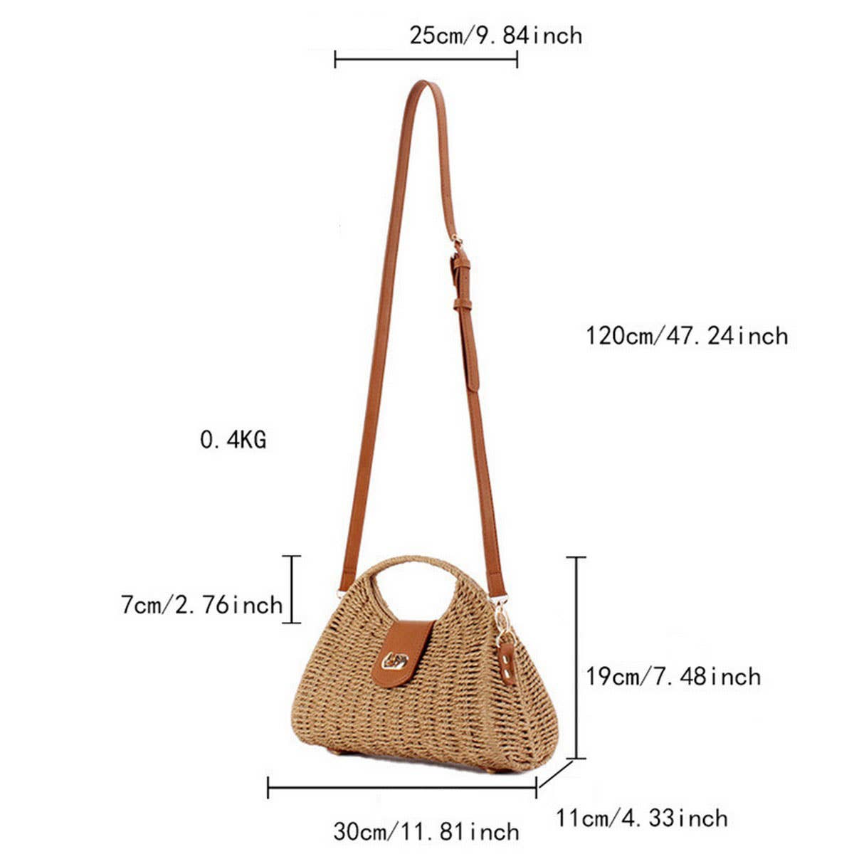 HIGH END FASHIONABLE PAPER ROPE WOVEN BAG_CWAB4710