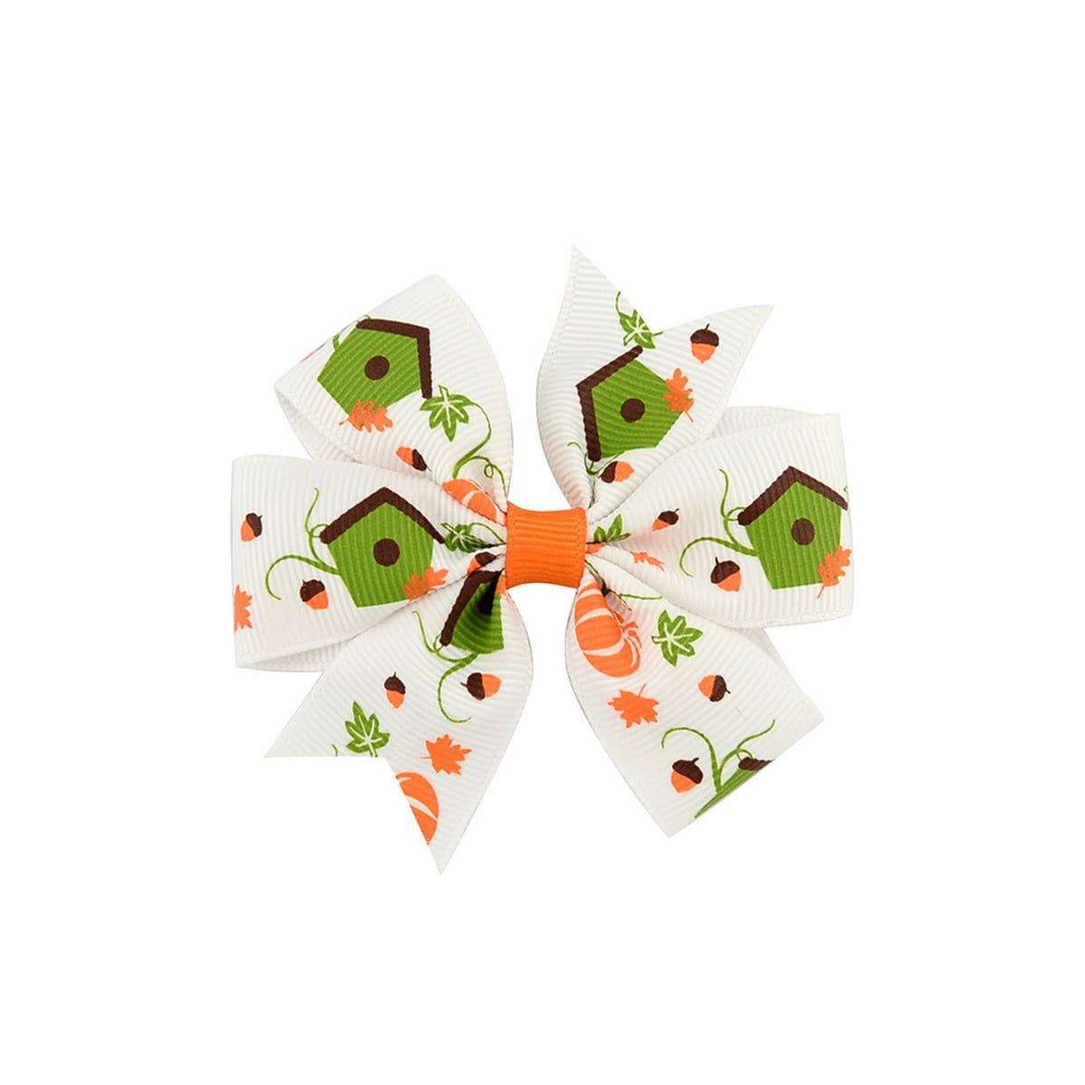 HALLOWEEN KIDS GROSGRAIN BOW HAIR CLIP_CWAHA6686