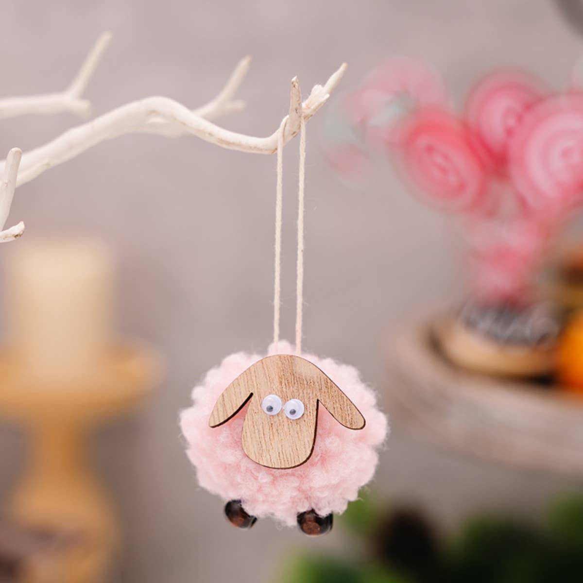 Cwmm2992_Christmas Creative Christmas Tree Lamb Pendant