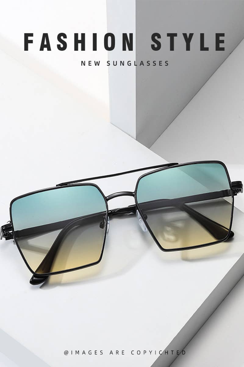 FLAT TOP FRAME SQUARE SUNGLASSES_CWASG0100