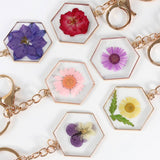 NEW NATURAL DRIED FLOWER KEYCHAIN PENDANT_CWMM3714