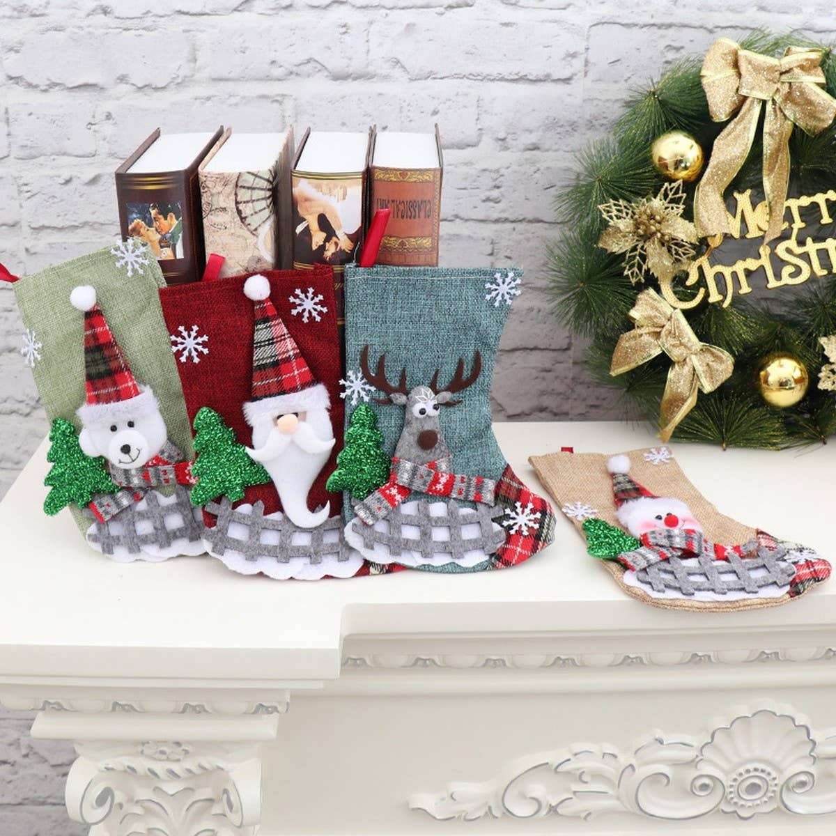 CHRISTMAS CANDY CHRISTMAS STOCKING GIFT BAG_CWMM1894