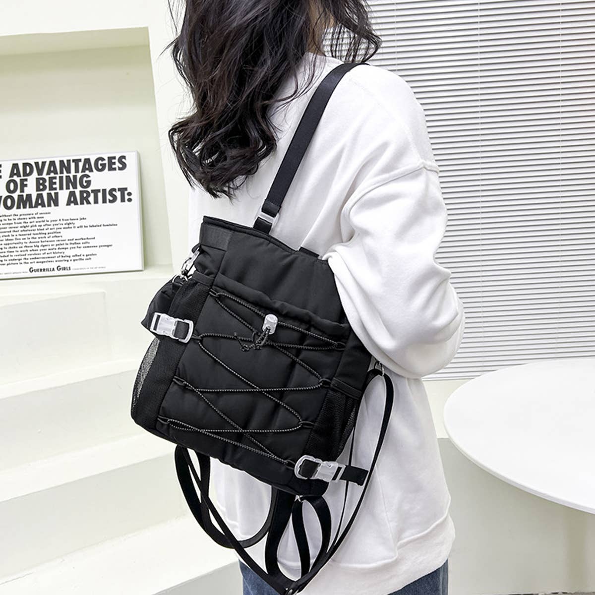 New Drawstring Backpack Shoulder Bag_Cwab1752