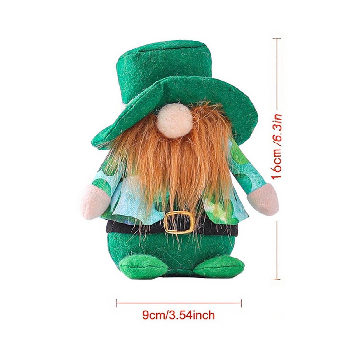 ST PATRICKS DAY GREEN HAT DOLL ORNAMENT_CWMM3441