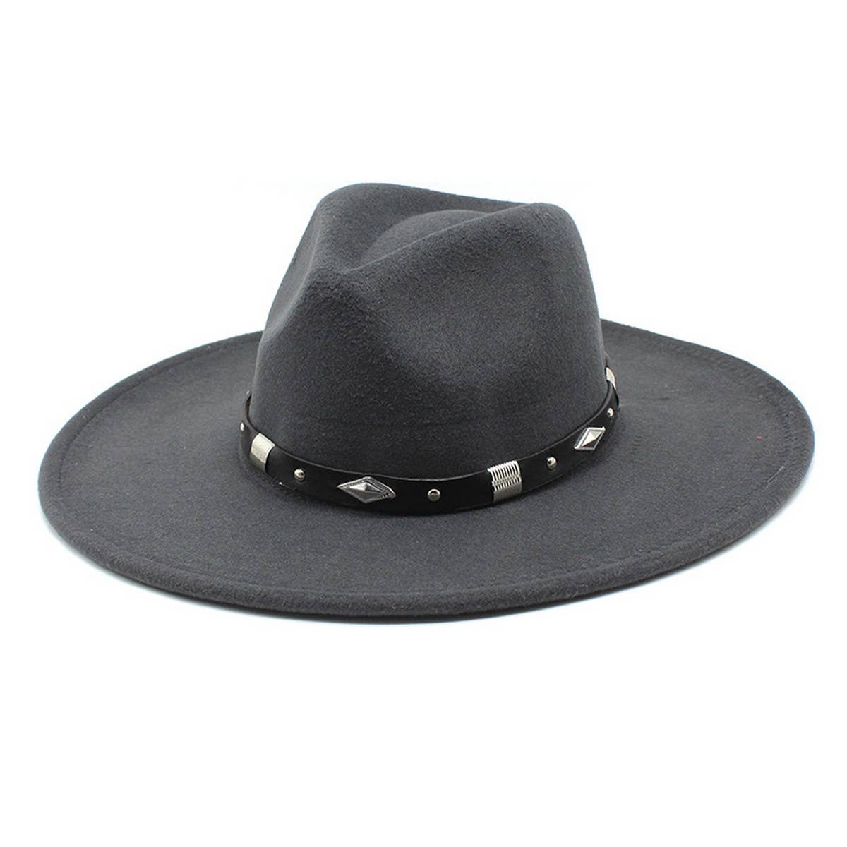 Women Fashion Casual Big Felt Hat Jazz Hat_Cwah0843