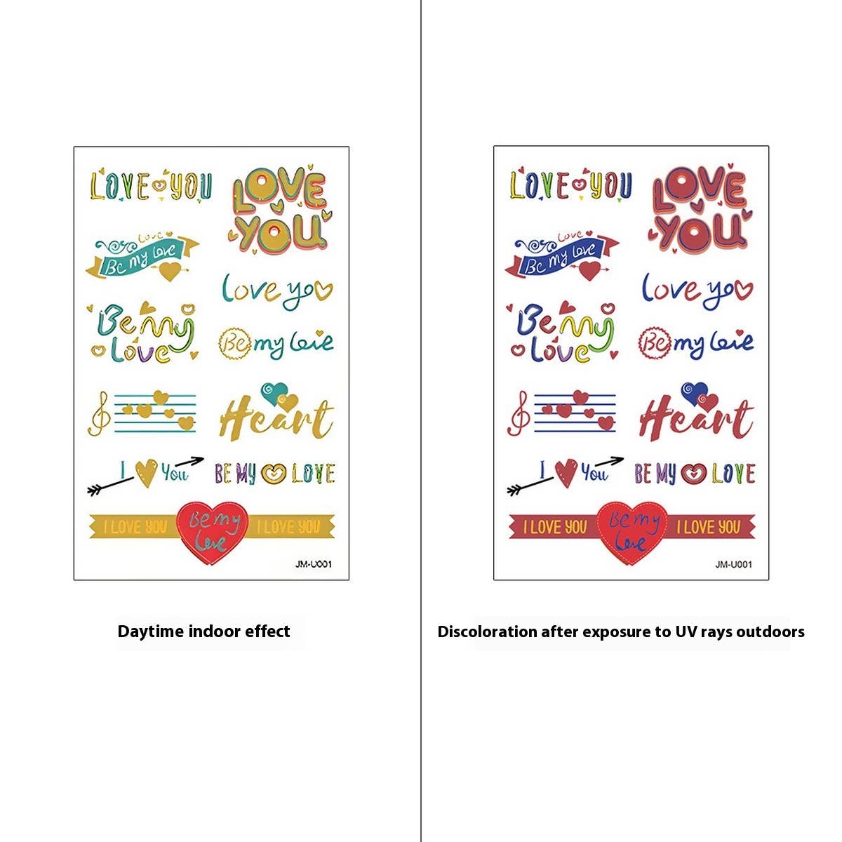 Uv Color-Changing Sunscreen Test Tattoo Stickers_Cwmm8360