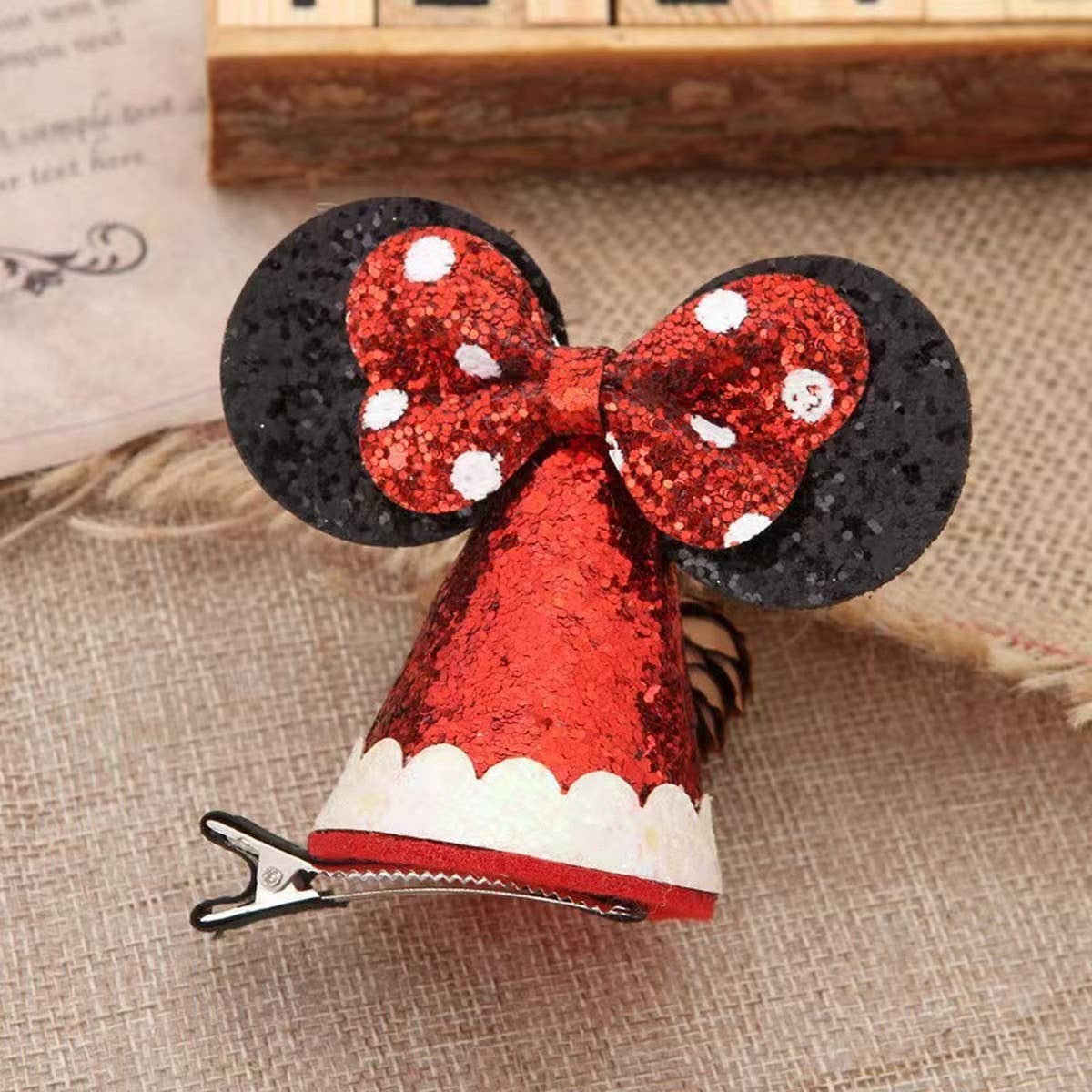 ALL MATCH CHRISTMAS MICKEY HEADBAND HAIRPIN_CWAHA3416
