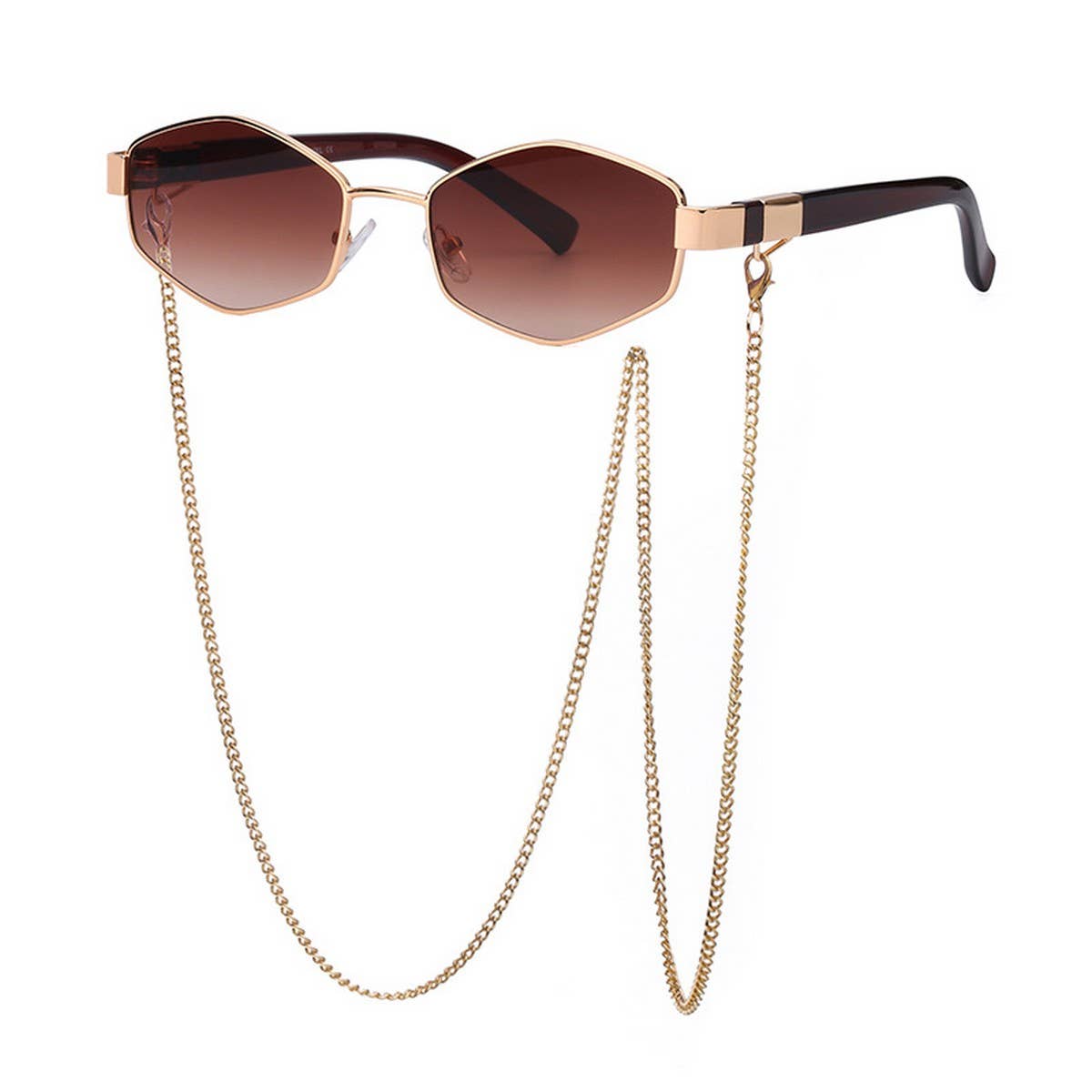 FASHION CHAIN IRREGULAR FRAME SUNGLASSES_CWASG0609