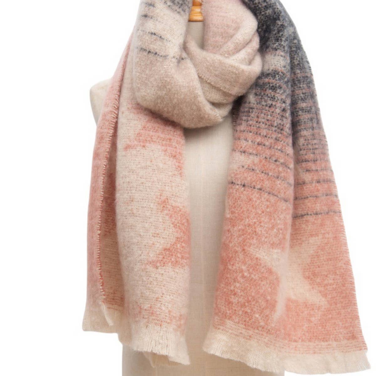 STAR GRADIENT SCARF JACQUARD WINTER WRAP_CWASC0859