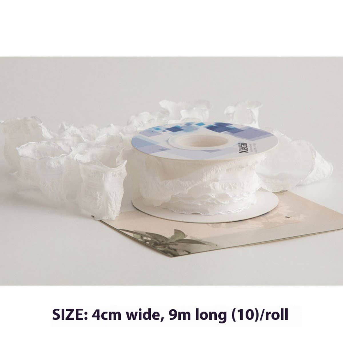 COLORFUL PUFF PLAID RIBBON FISHTAIL YARN RIBBON_CWMM5777