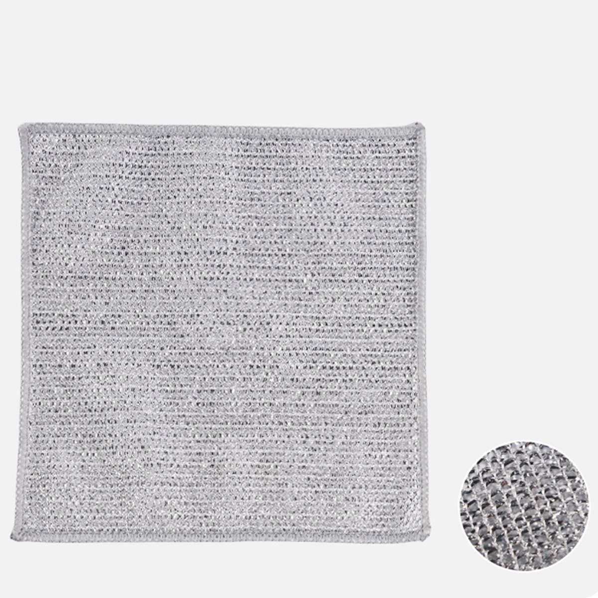 Cwmm8408_Non-Stick Silver Stainless Steel Dishwashing Cloth