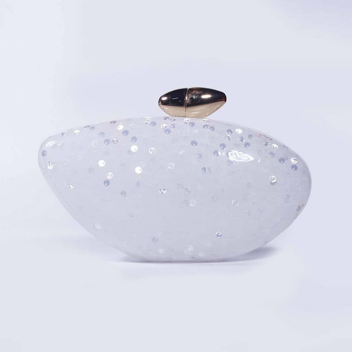 New Bullet Acrylic Clear Clutch Trendy Evening Bag_Cwab5852