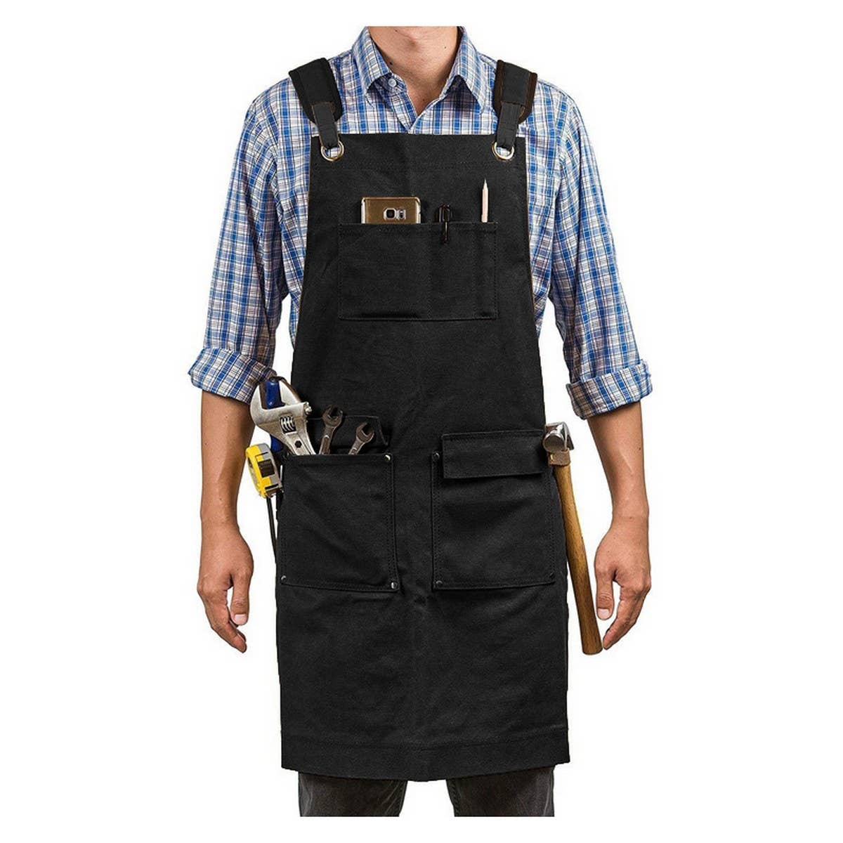 Cwmm1821_Canvas Apron Multi-Functional Outdoor Work Apron