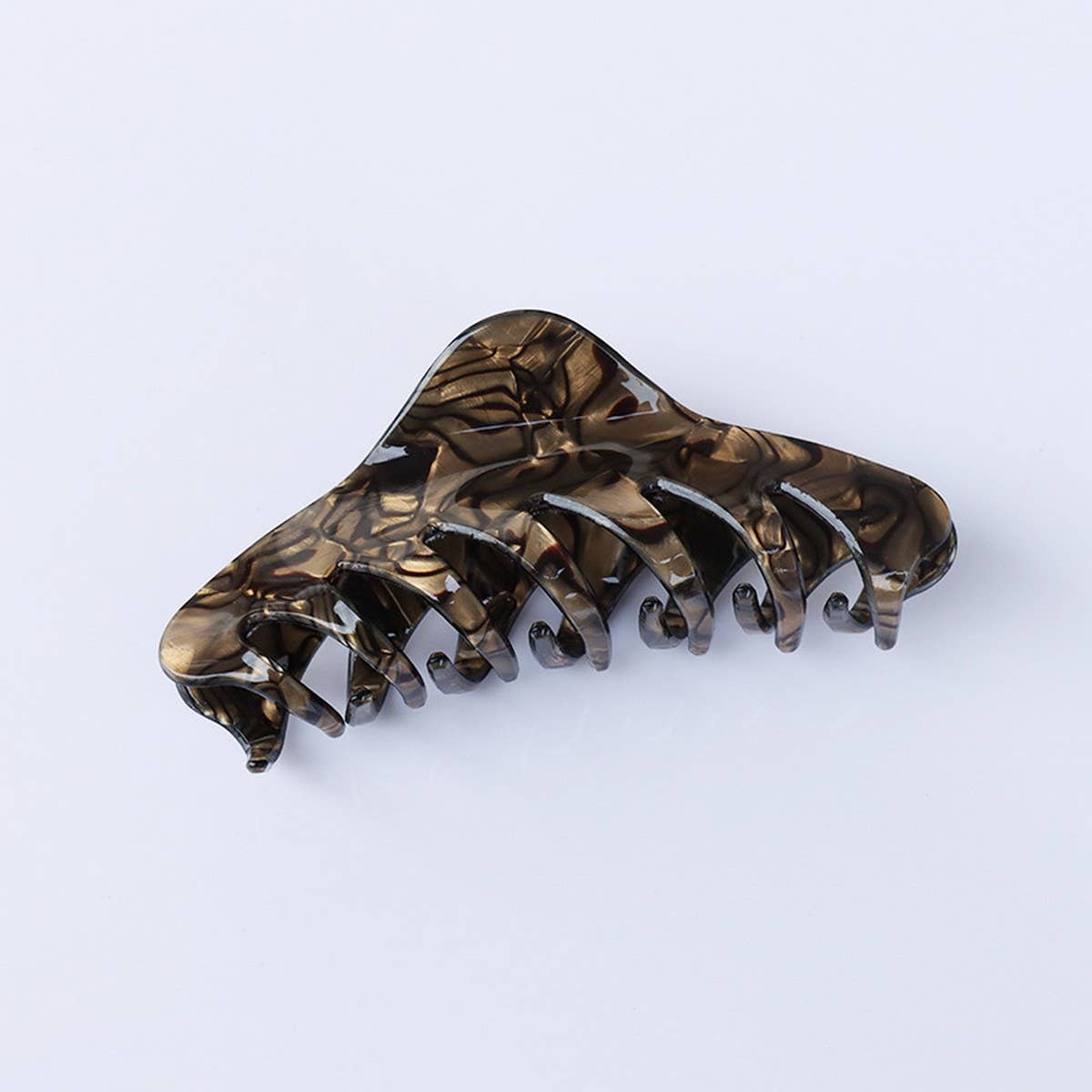 11 5CM SOLID EDGE HAIR CLAW LARGE BACK SHARK CLIP_CWAHA2613