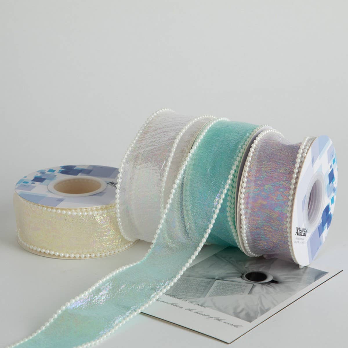 COLORFUL FISHTAIL FLOWER GIFT DIY RIBBON_CWMM5752