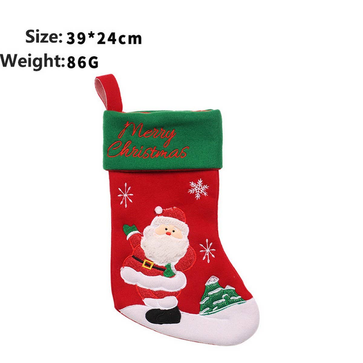 CARTOON SANTA SNOWMAN CHRISTMAS STOCKING BAG_CWAJE05373