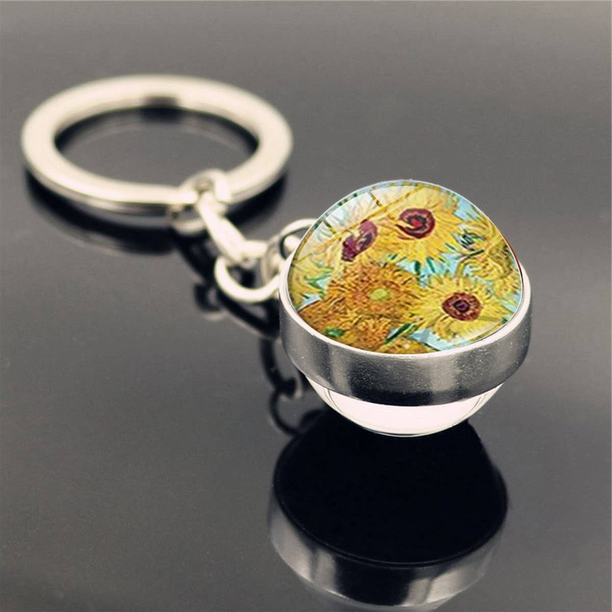 STARRY SKY TIME GEM METAL KEYCHAIN PENDANT JEWELRY_CWMM0494