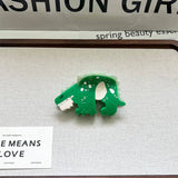 NEW CARTOON DINOSAUR HAIR CLIP STEGOSAURUS_CWAHA5724