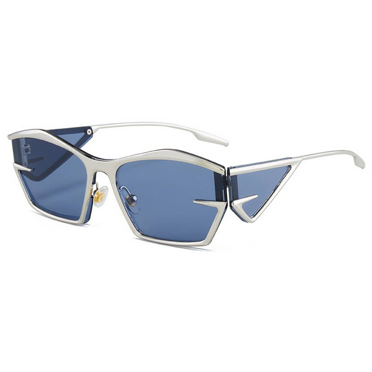 FUTURISTIC IRREGULAR METAL FASHION SUNGLASSES_CWASG1193