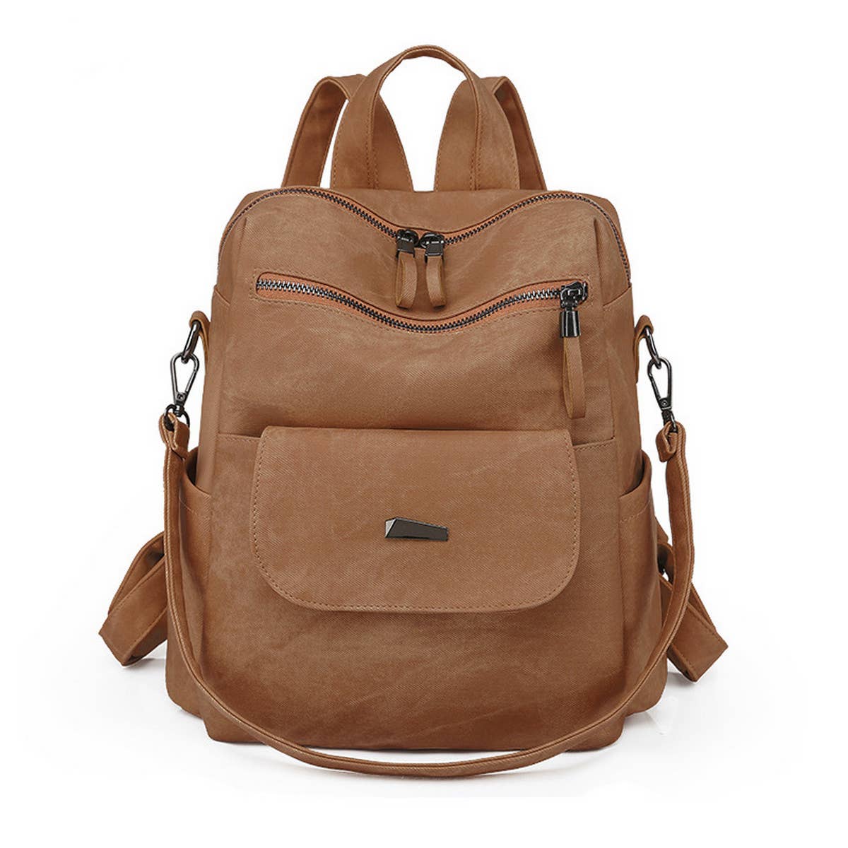 RETRO SOLID COLOR LARGE CAPACITY BACKPACK_CWAB2876