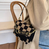 Trendy Checkered Pu Crossbody Bag For Women_Cwab1545