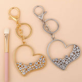 RHINESTONE SPARKLY HEART KEYCHAIN_CWAJE0956