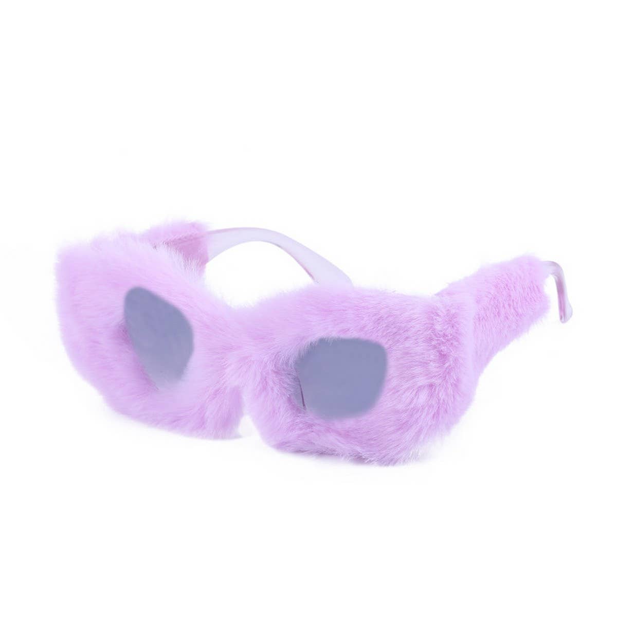 PLUSH WINTER SUNGLASSES FASHION CAT EYE SUNGLASSES_CWASG0571