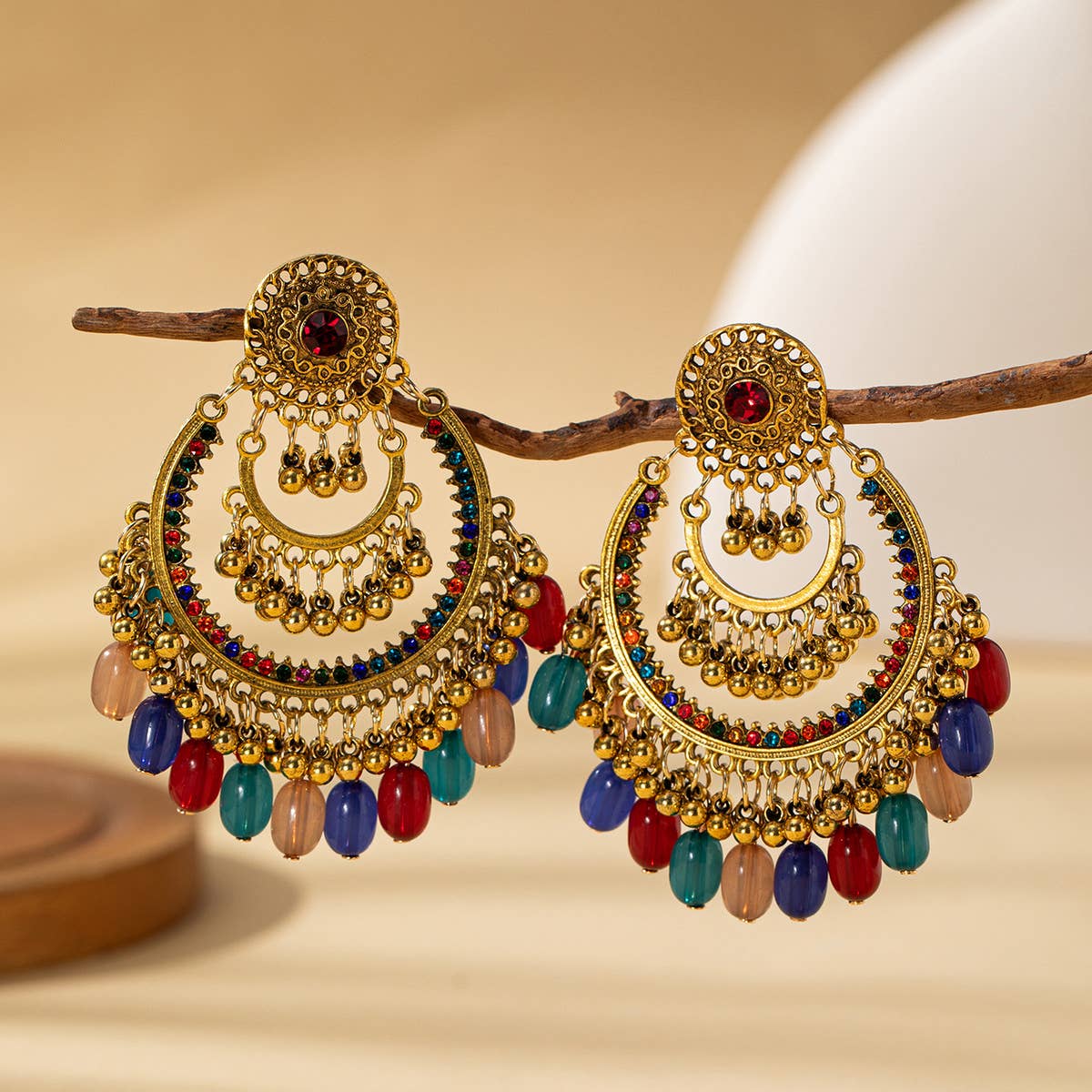 Vintage Bohemian Hollow Tassel Earrings