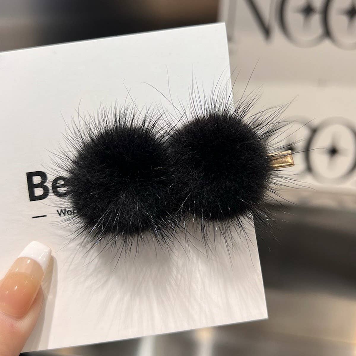 CUTE FURRY HAIRPIN DUCKBILL CLIP BANGS HAIRPIN_CWAHA3301