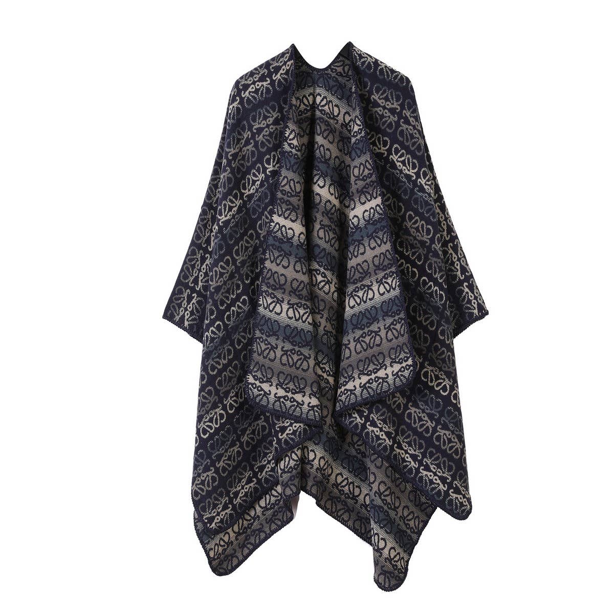 FAUX CASHMERE CAPE SHAWL WARM CAPE SCARF_CWASC2246