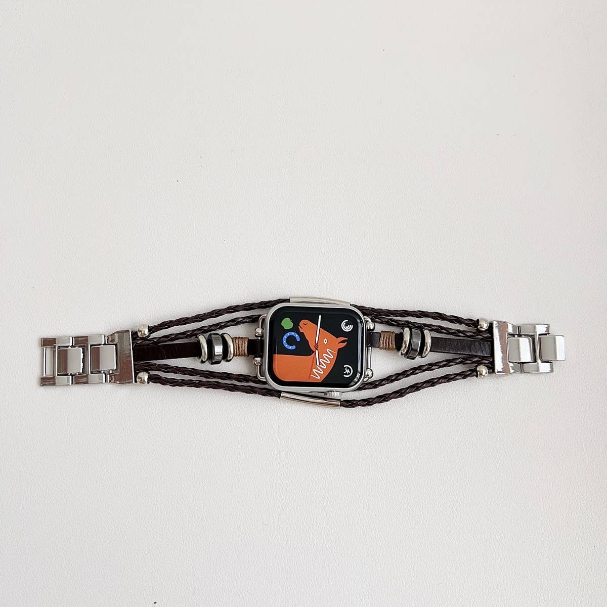 Bohemian Style Iwatch9 Genuine Leatherven Strap_Cwww0067