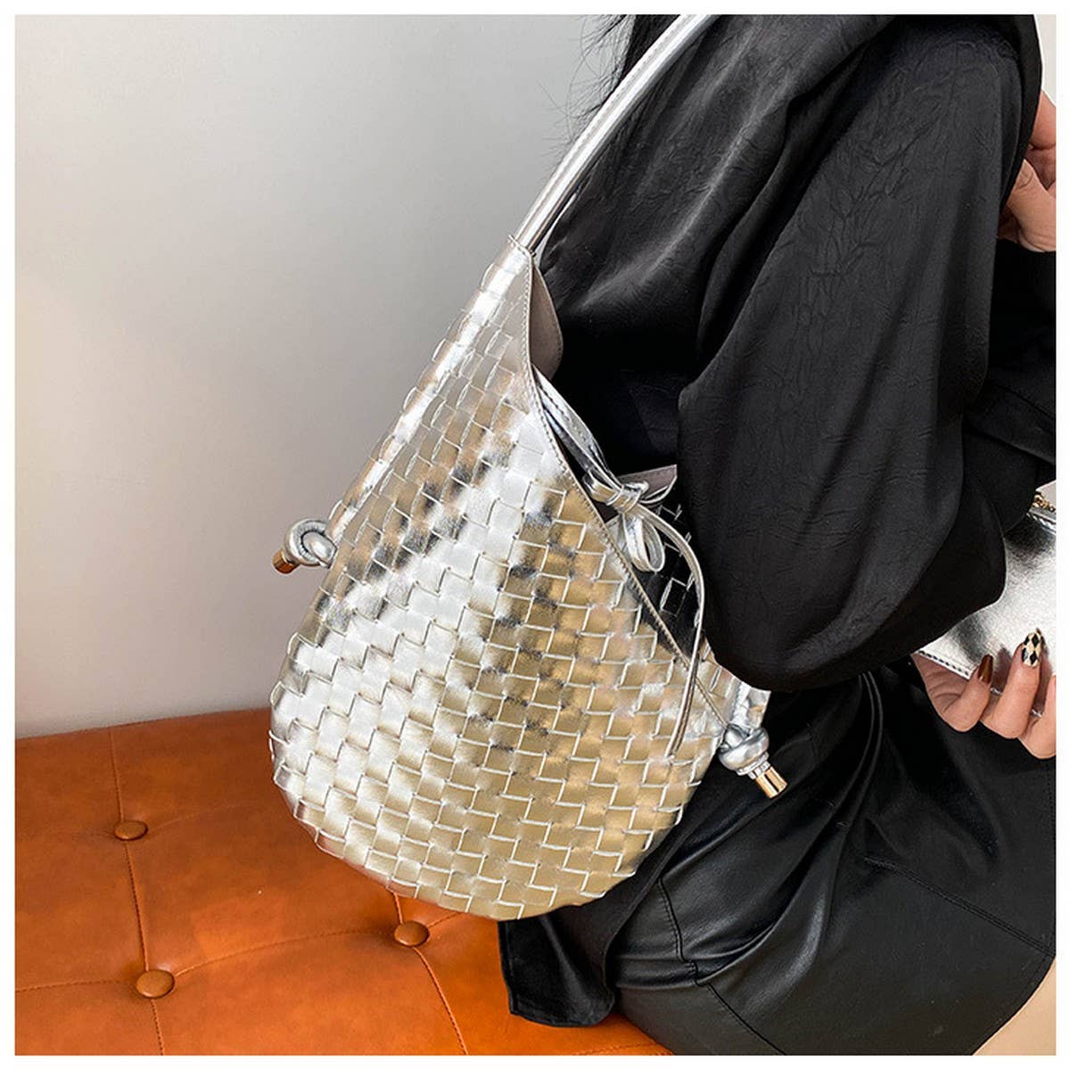 HAND WOVEN BAG STYLISH STRAW ARMPIT BAG FOR WOMEN_CWAB1913