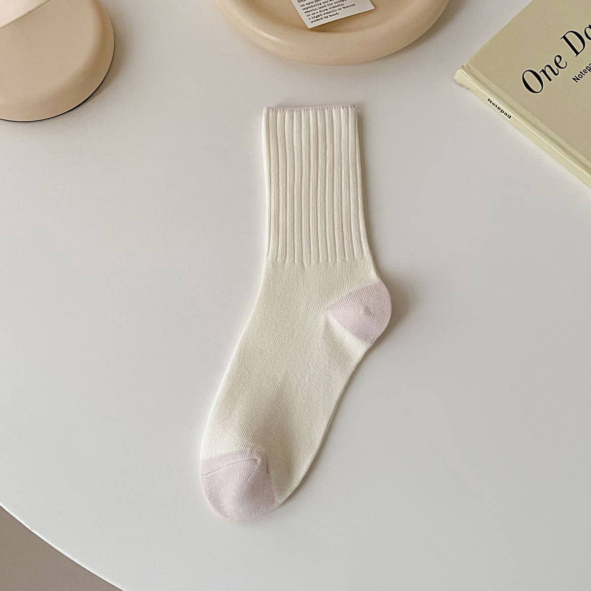 AUTUMN AND WINTER COLOR MATCHING MID CALF SOCKS_CWMS0902