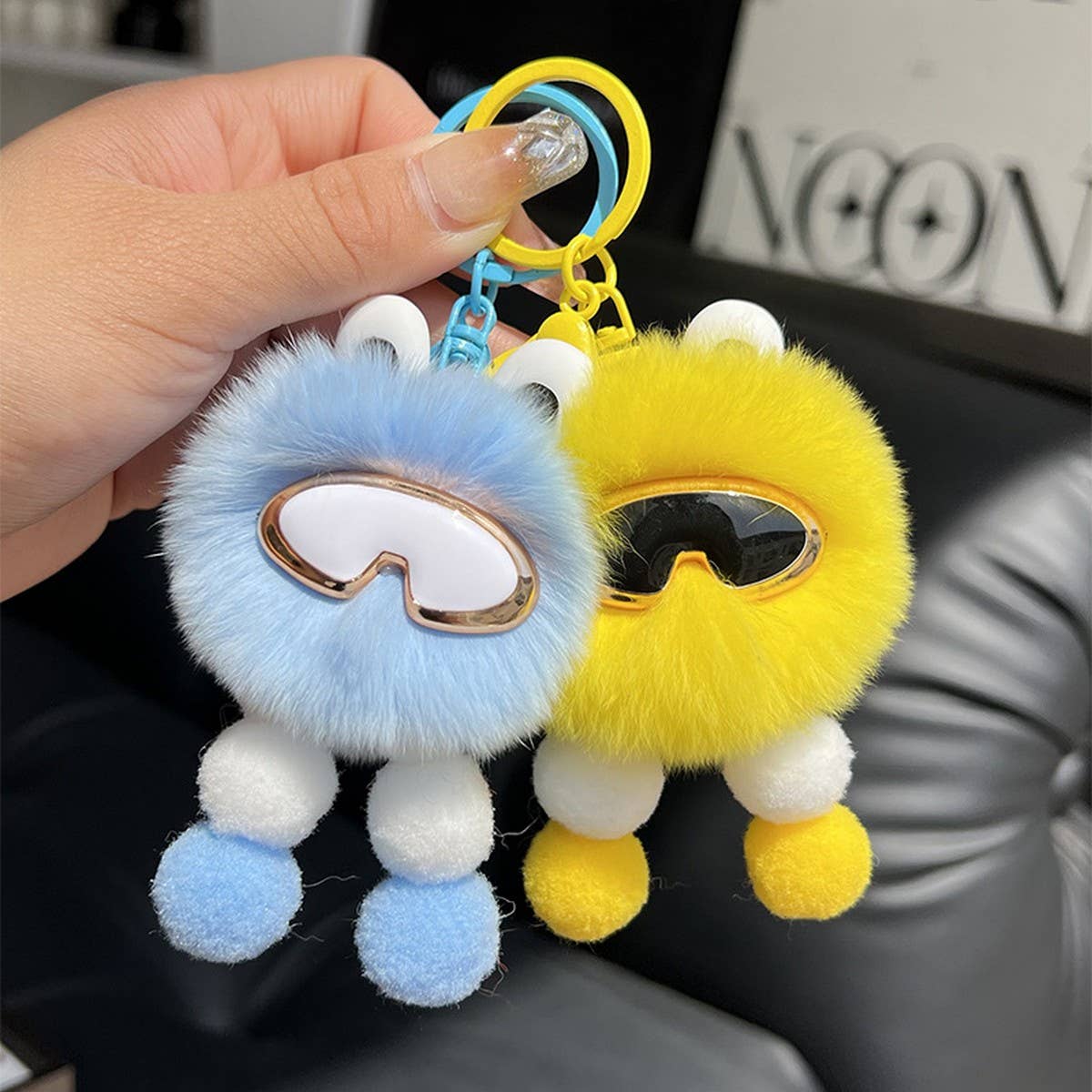 CUTE PLUSH ROBOT CAR KEYCHAIN BAG PENDANT GIFT_CWMM2553