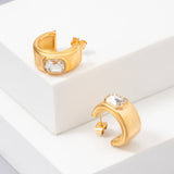 FASHION STAINLESS STEEL EARRINGS WITH ZIRCON_CWMM3647