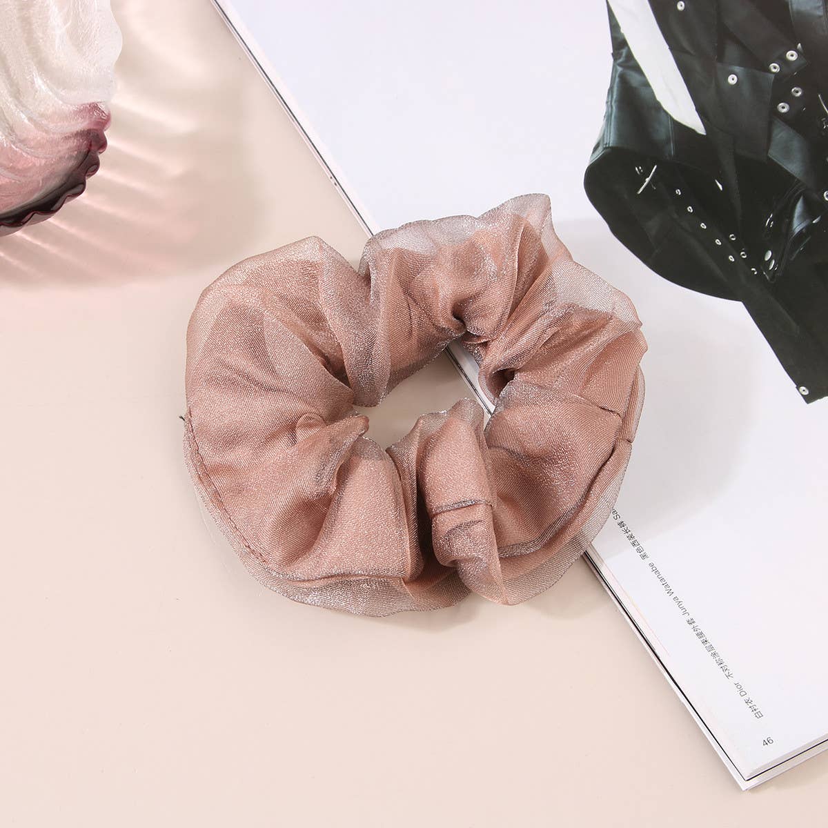 SIMPLE AND LOVELY SMILING FACE HAIR RING HAIR ROPE_CWAHA0457