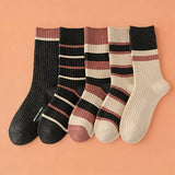 Double Knit Cotton Slouchy Crew Socks_Cwms03330