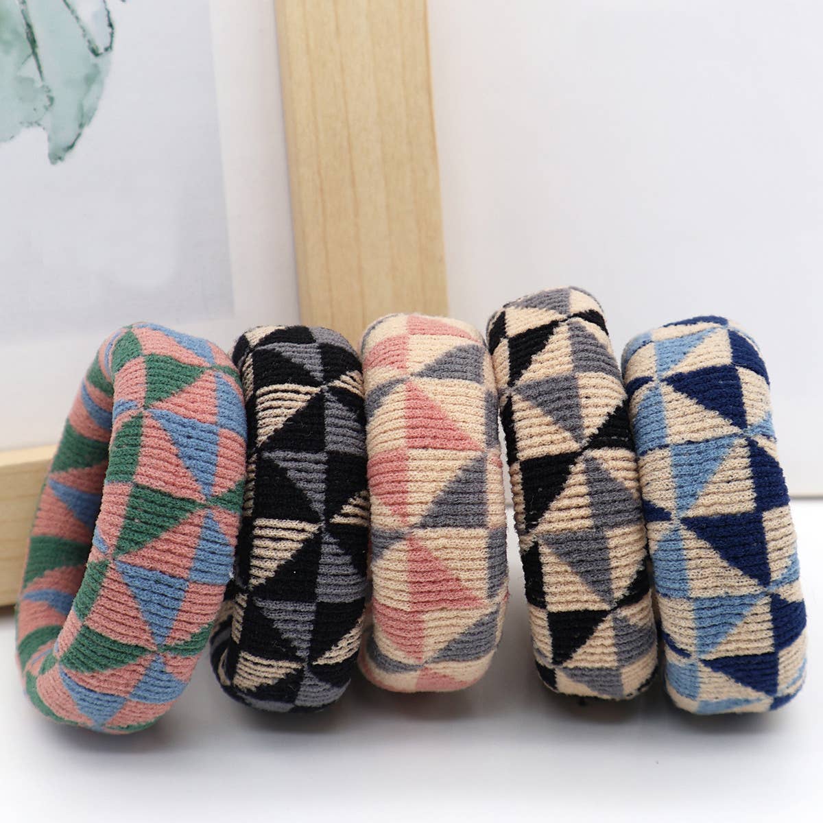 FASHION WIDENED HAIR TIES5PCS BOX_CWAHA0504