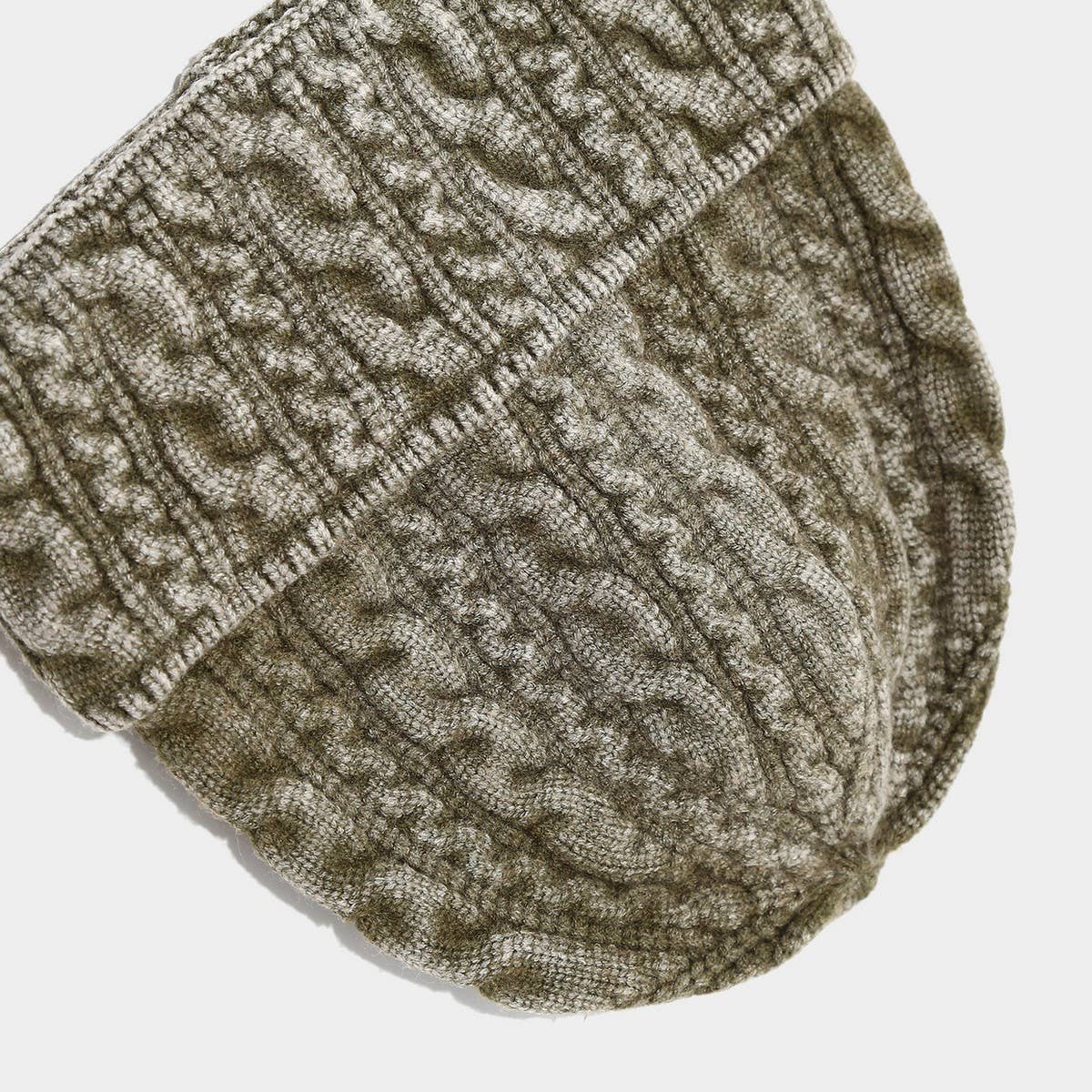 Unisex Cable Knit Beanie Winter Warm Hat_Cwah04763