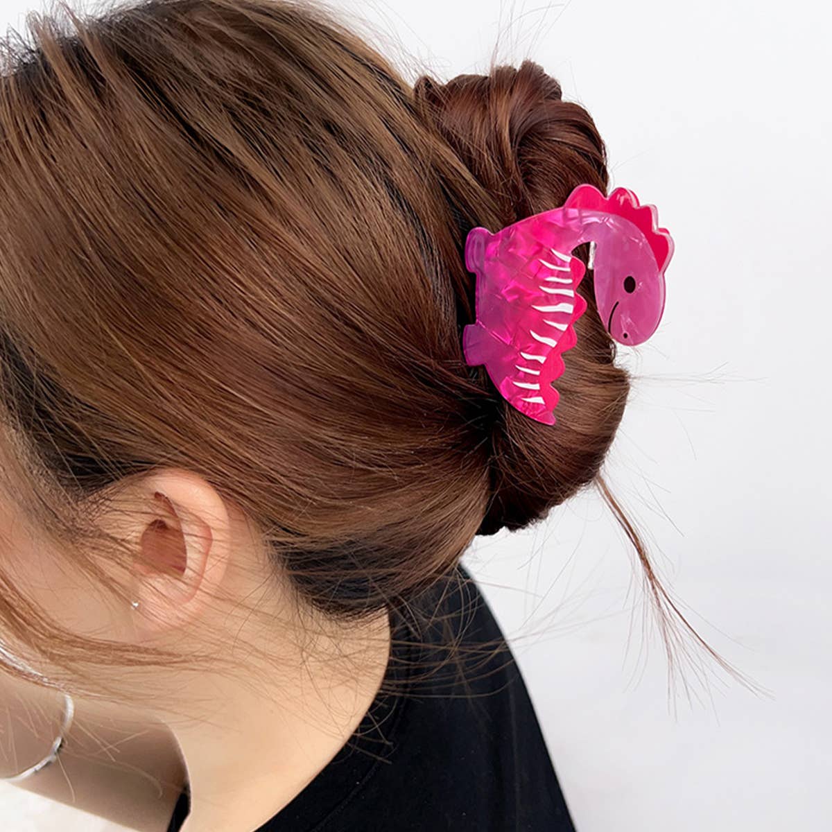 ACRYLIC DINOSAUR HAIR CLAW CUTE FUN SHARK CLIP_CWAHA2072